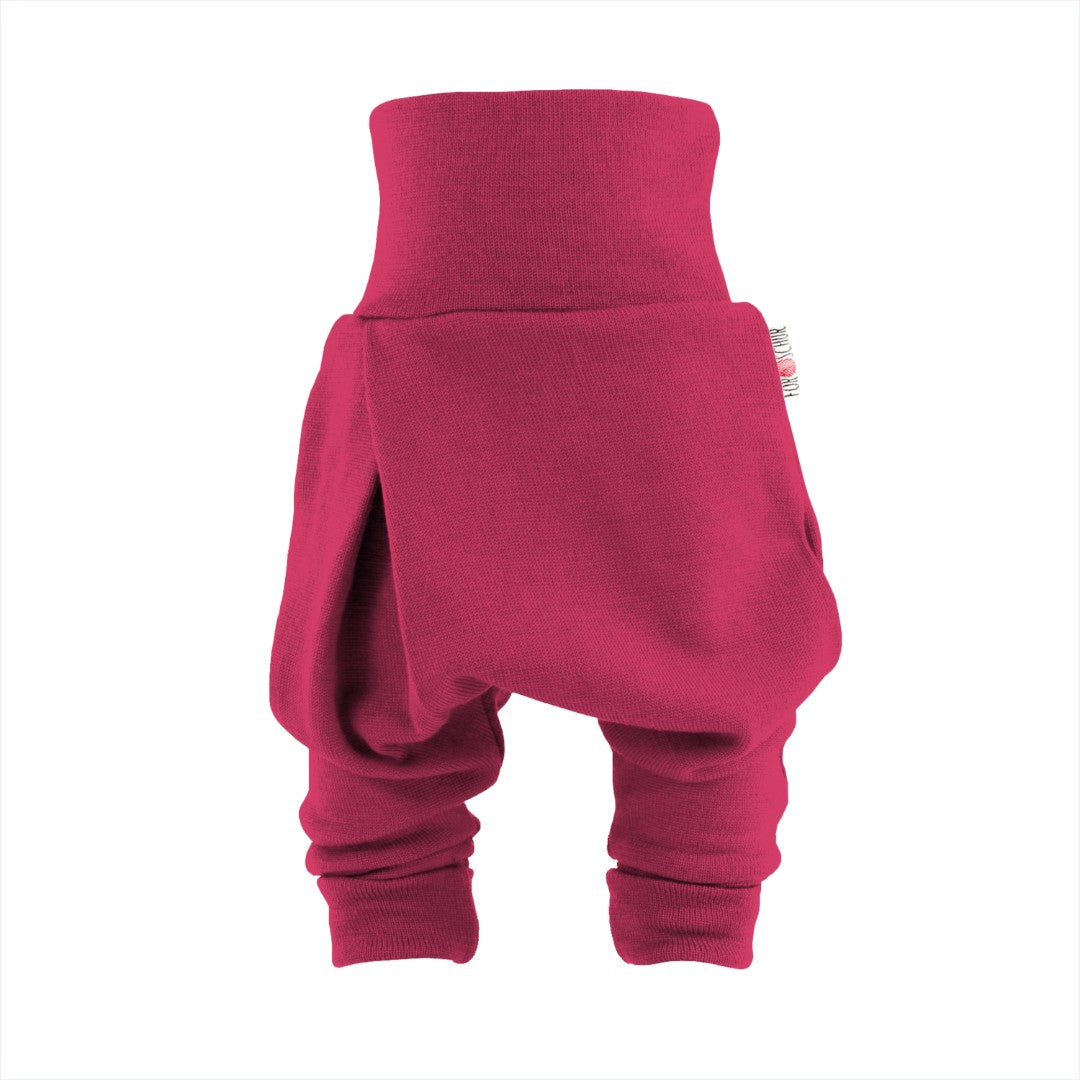 Upcycling Merino Mitwachshose Rosa