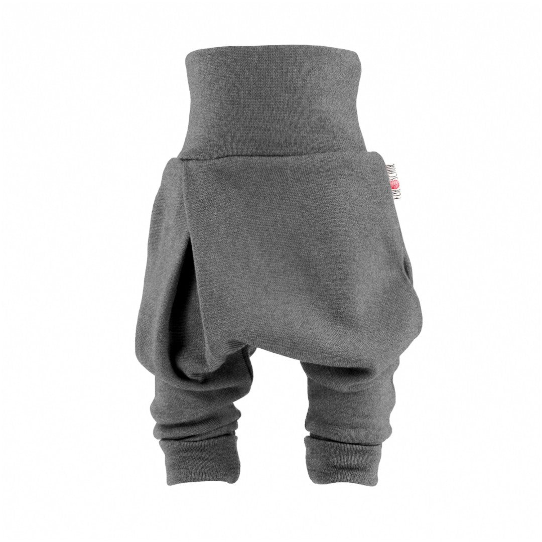 Upcycling Merino Mitwachshose dicke Qualität Grau