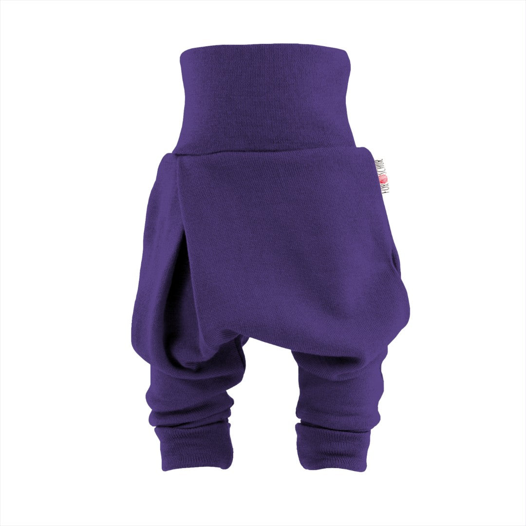 Upcycling Merino Mitwachshose dicke Qualität Lila