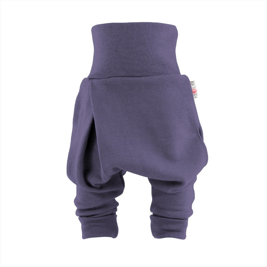 Upcycling Merino Mitwachshose dicke Qualität Lila