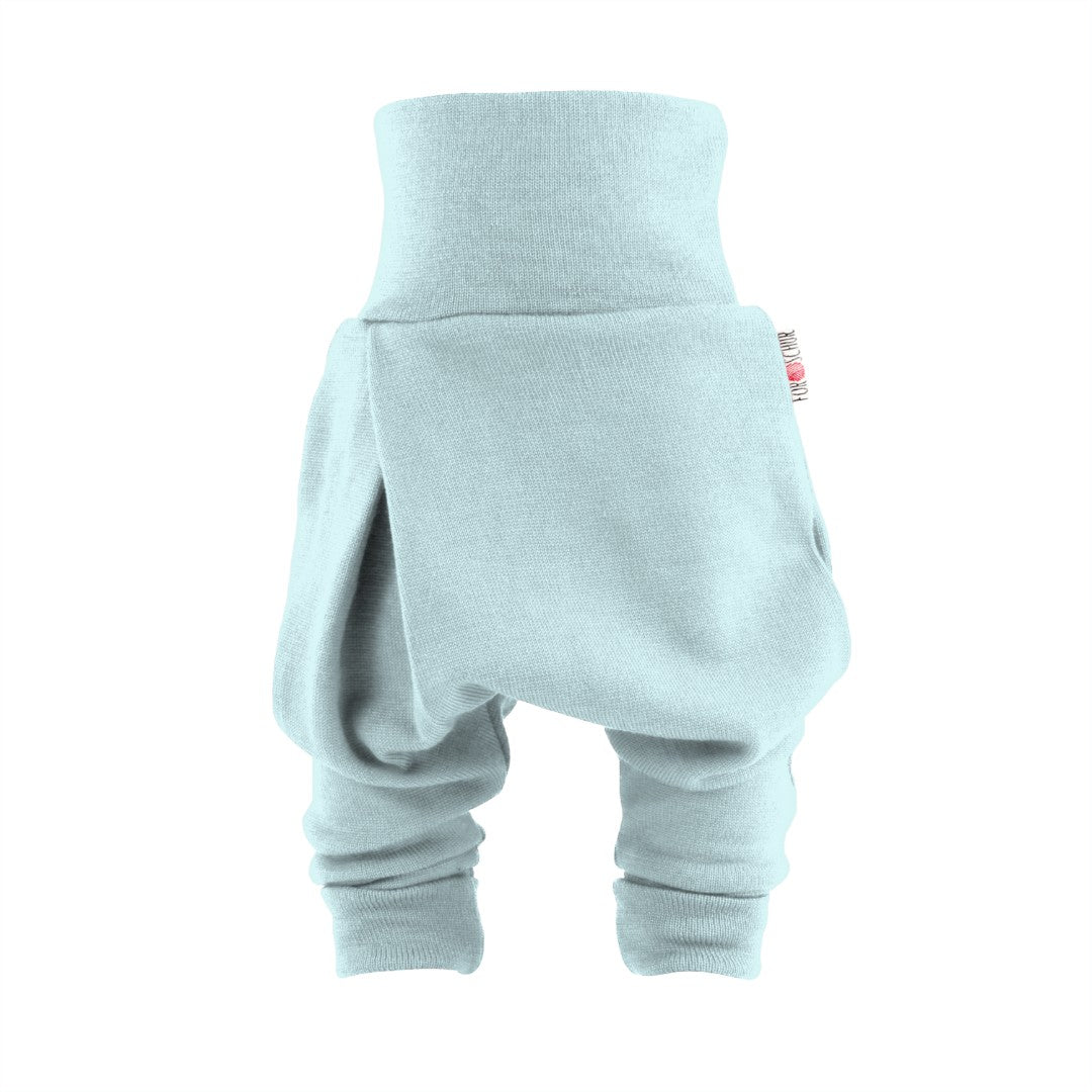 Upcycling Merino Mitwachshose Blau