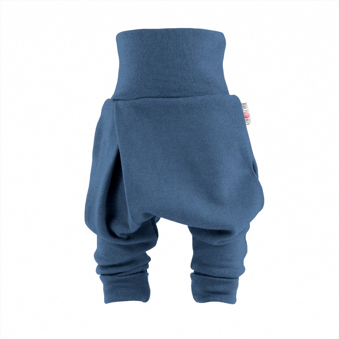 Upcycling Merino Mitwachshose helles Rauchblau meliert - ForSchur