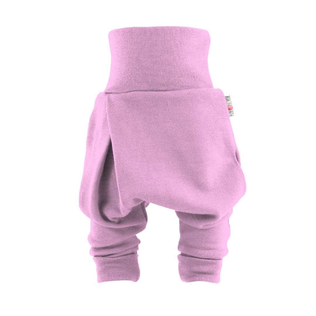 Upcycling Kaschmir Baby Mitwachshose Salbeiblüte