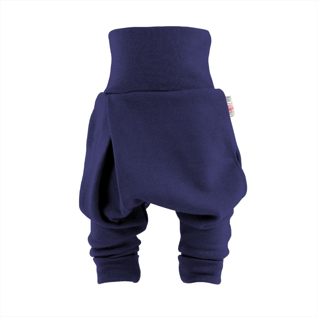 Upcycling Kaschmir Baby Mitwachshose Veilchen