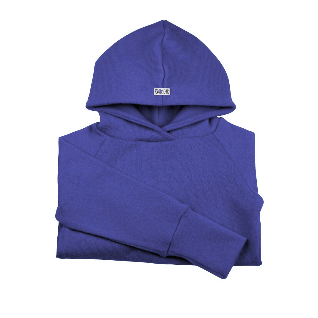 Upcycling Kaschmir Hoodie Blau - ForSchur
