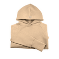 Upcycling Kaschmir Hoodie Braun meliert