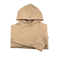 Upcycling Kaschmir Hoodie Braun
