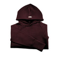 Upcycling Kaschmir Hoodie dunkle Aubergine - ForSchur