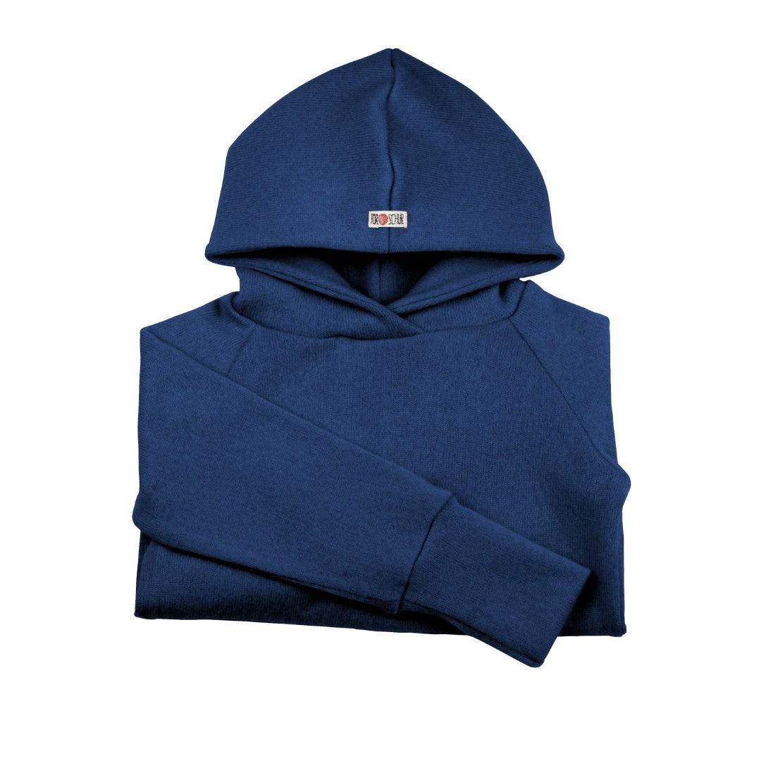 Upcycling Kaschmirhoodie heller Blauwal - ForSchur