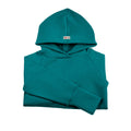 Kaschmirhoodie dunkles Mintblau