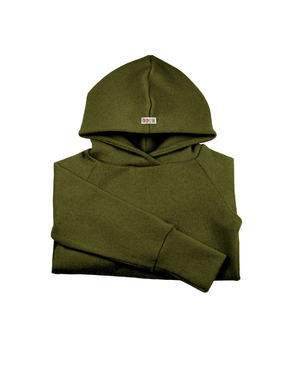 Kaschmir Kinder Hoodie Moos