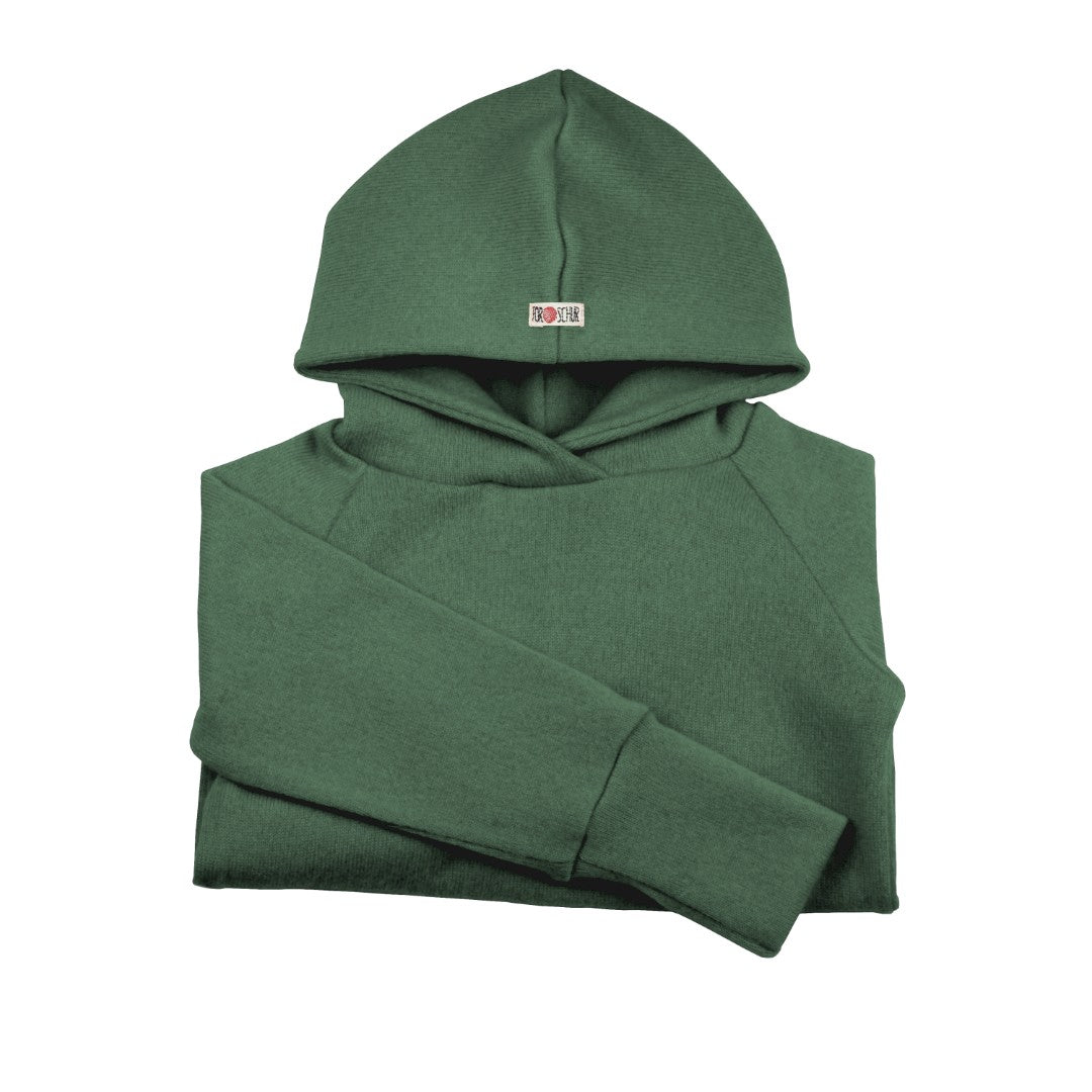 Upcycling Kaschmir Hoodie Smaragd - ForSchur