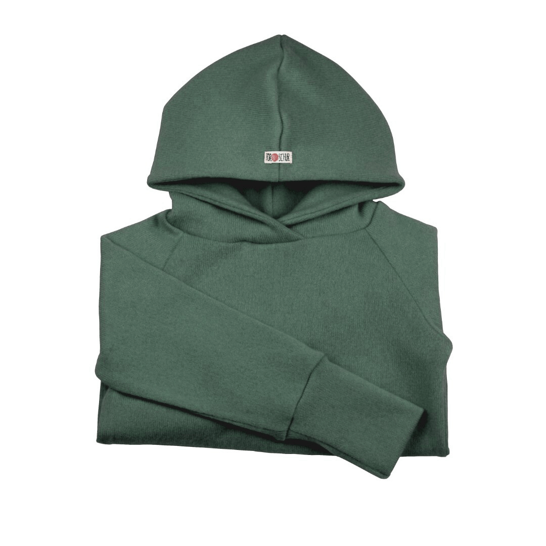 Upcycling Kaschmir Hoodie Grün - ForSchur