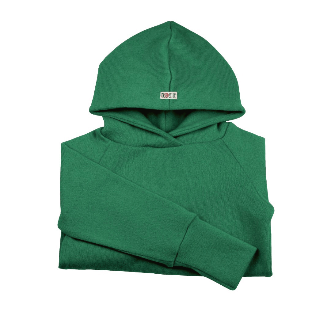 Upcycling Kaschmir Hoodie Grün - ForSchur