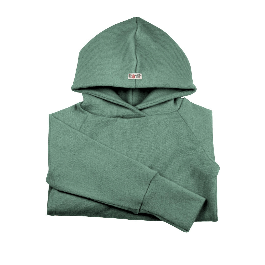Upcycling Kaschmir Hoodie Grün - ForSchur