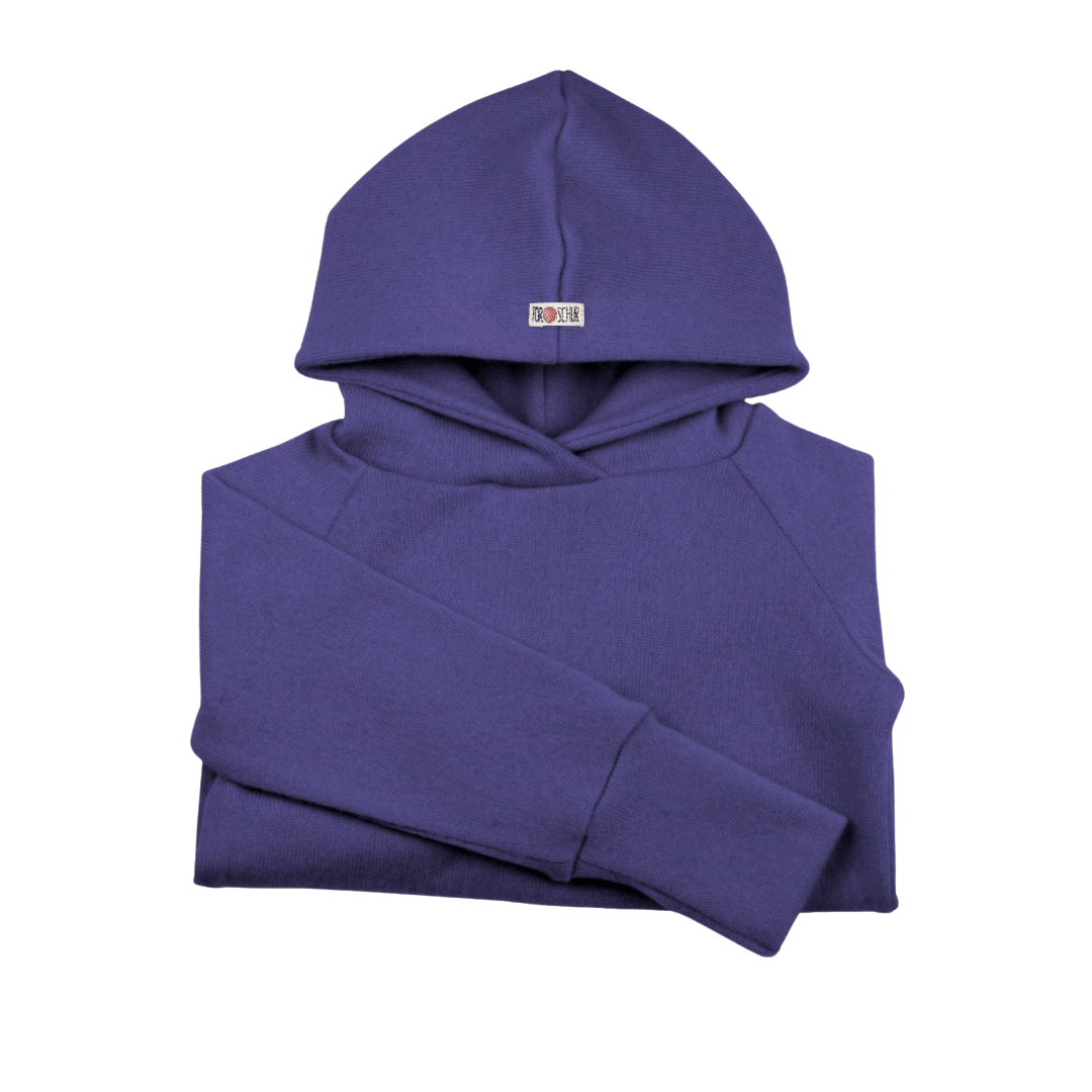 Upcycling Kaschmir Hoodie Lila