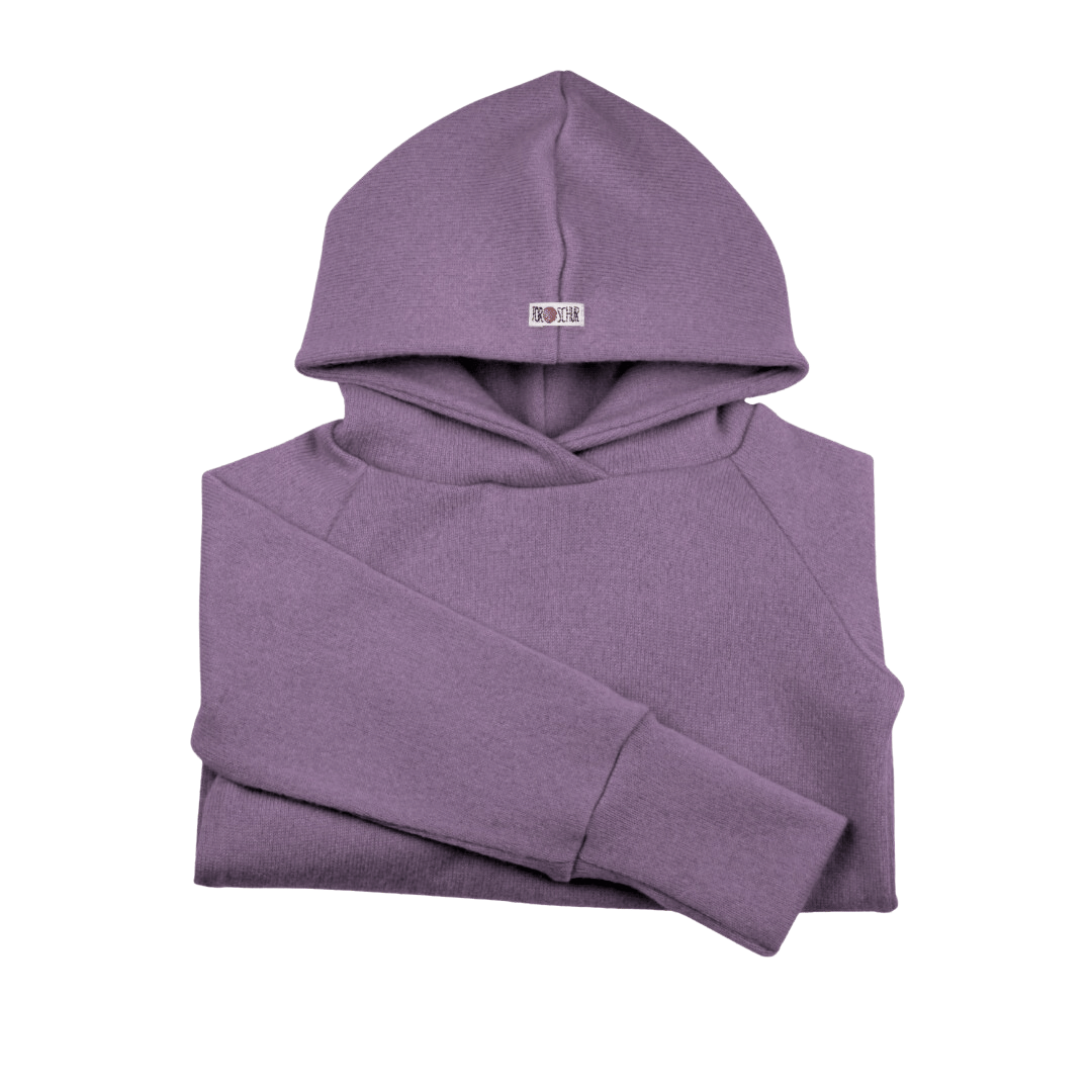 Upcycling Kaschmir Hoodie Lila