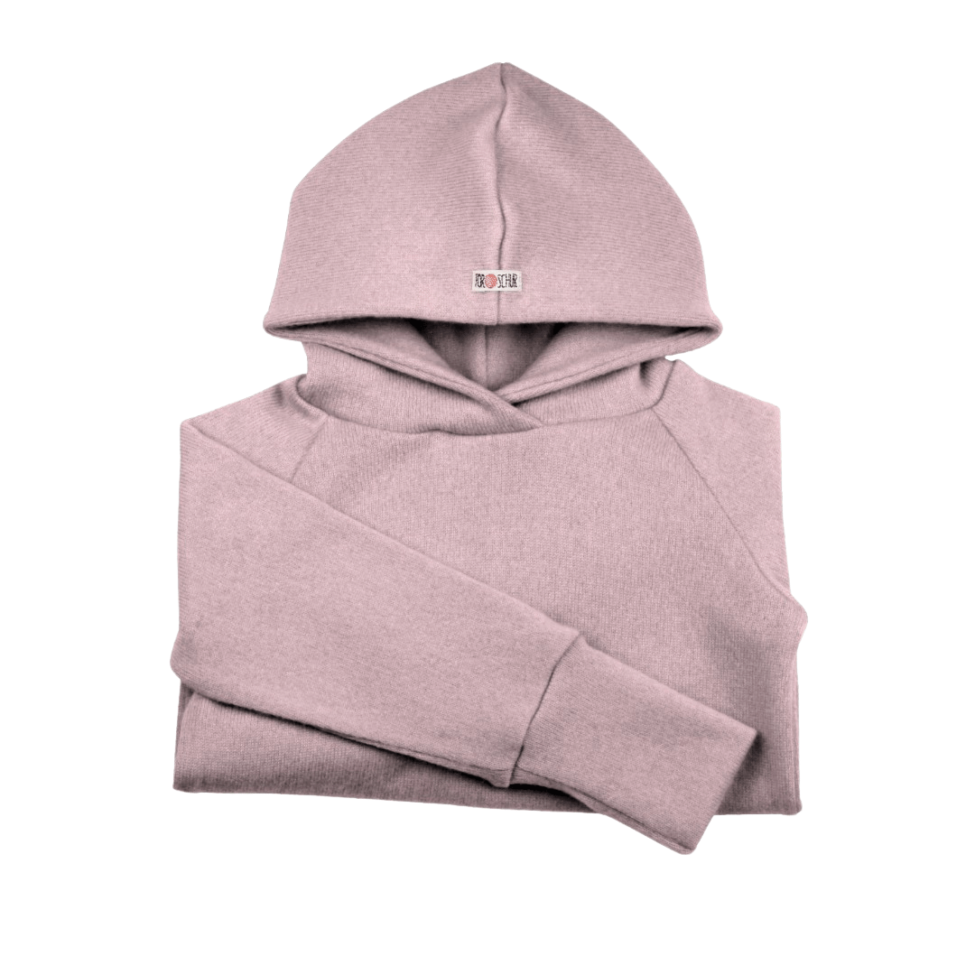 Upcycling Kaschmir Hoodie Rosa