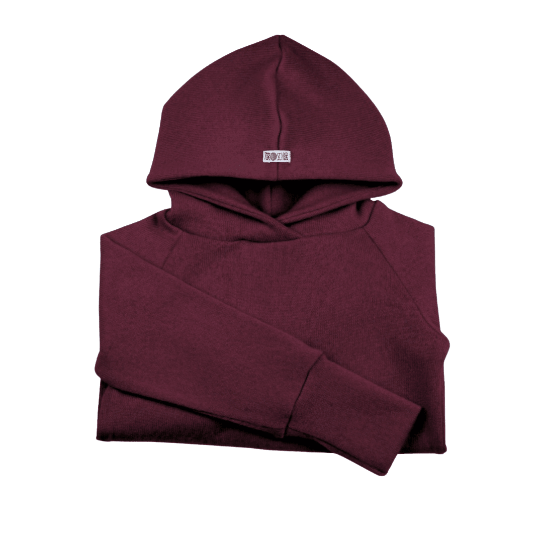Upcycling Kaschmir Hoodie Rot - ForSchur