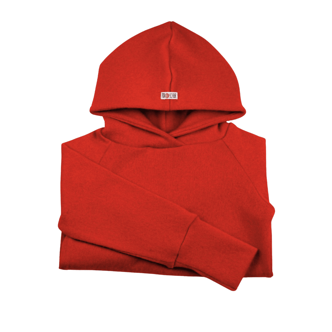 Upcycling Kaschmirhoodie Rot - ForSchur