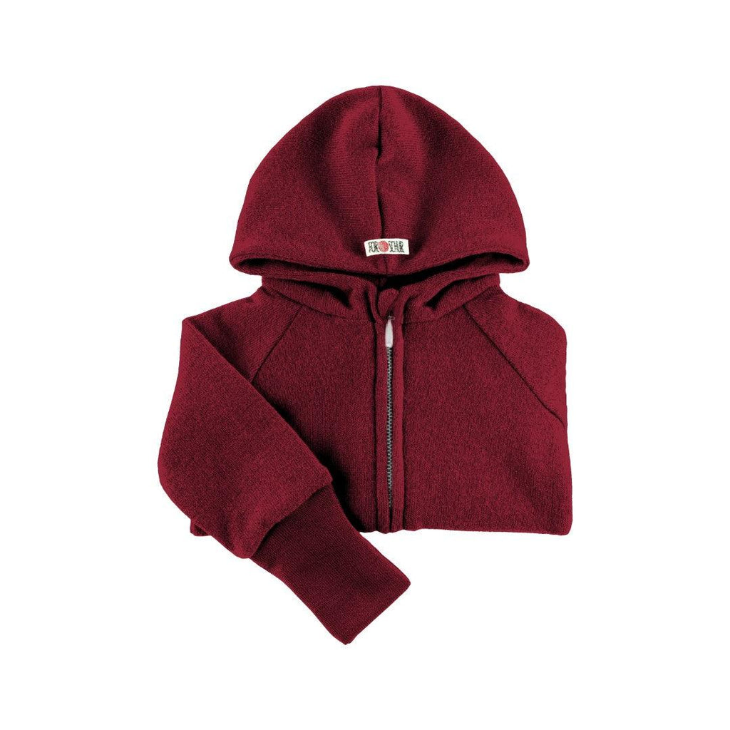 Kaschmirkapuzenjacke Bordeaux - ForSchur