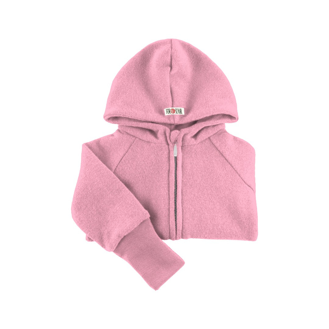 Kaschmirkapuzenjacke Lilie
