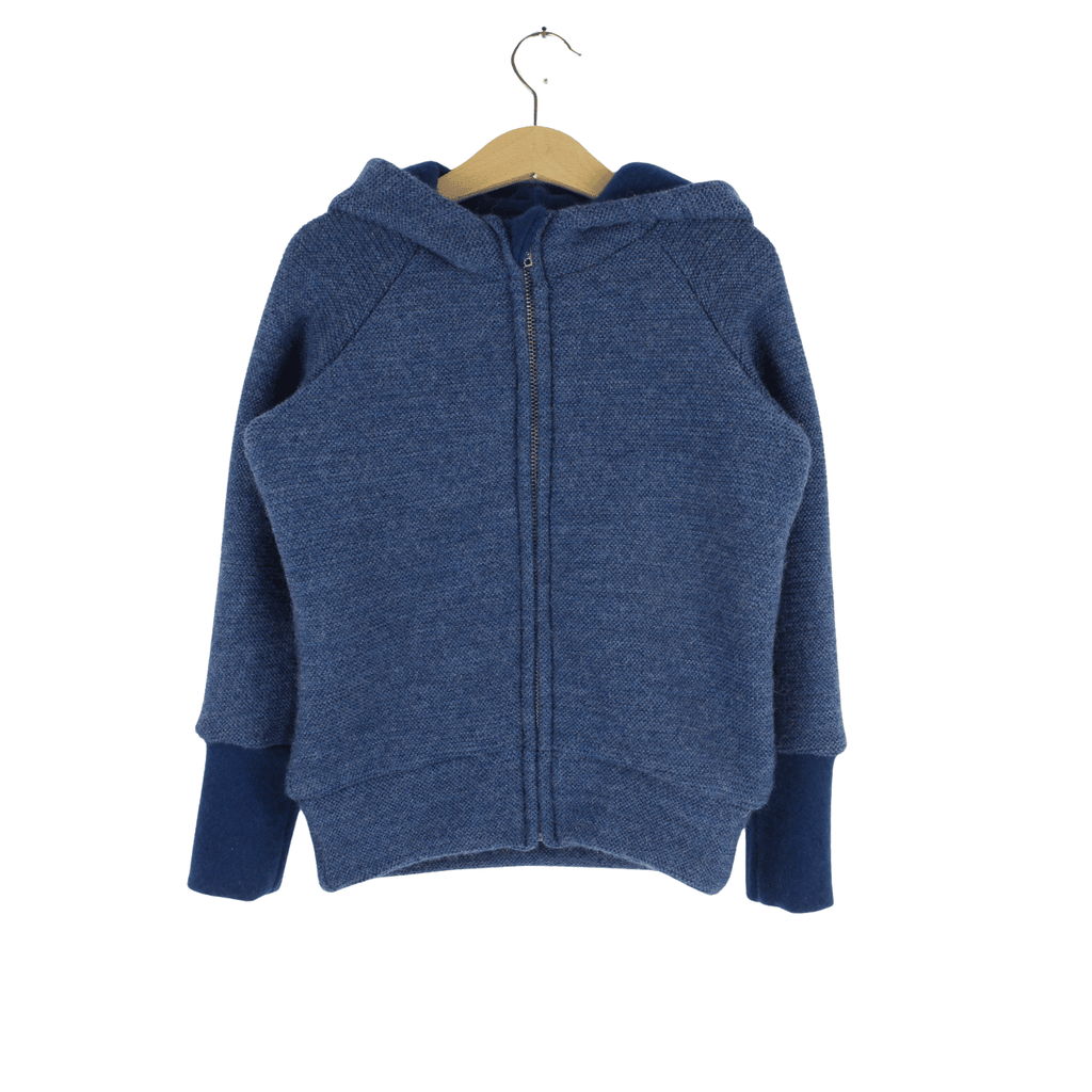 Sonderauflage: Kapuzenjacke Strick Blau 98/104 - ForSchur