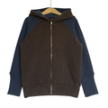 Kaschmir Kinder Kapuzenjacke Braun Gr. 110/116