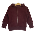 Kaschmir Baby Kapuzenjacke Rot Gr. 86/92