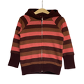Kaschmir Kinder Kapuzenjacke Rot Gr. 86/92