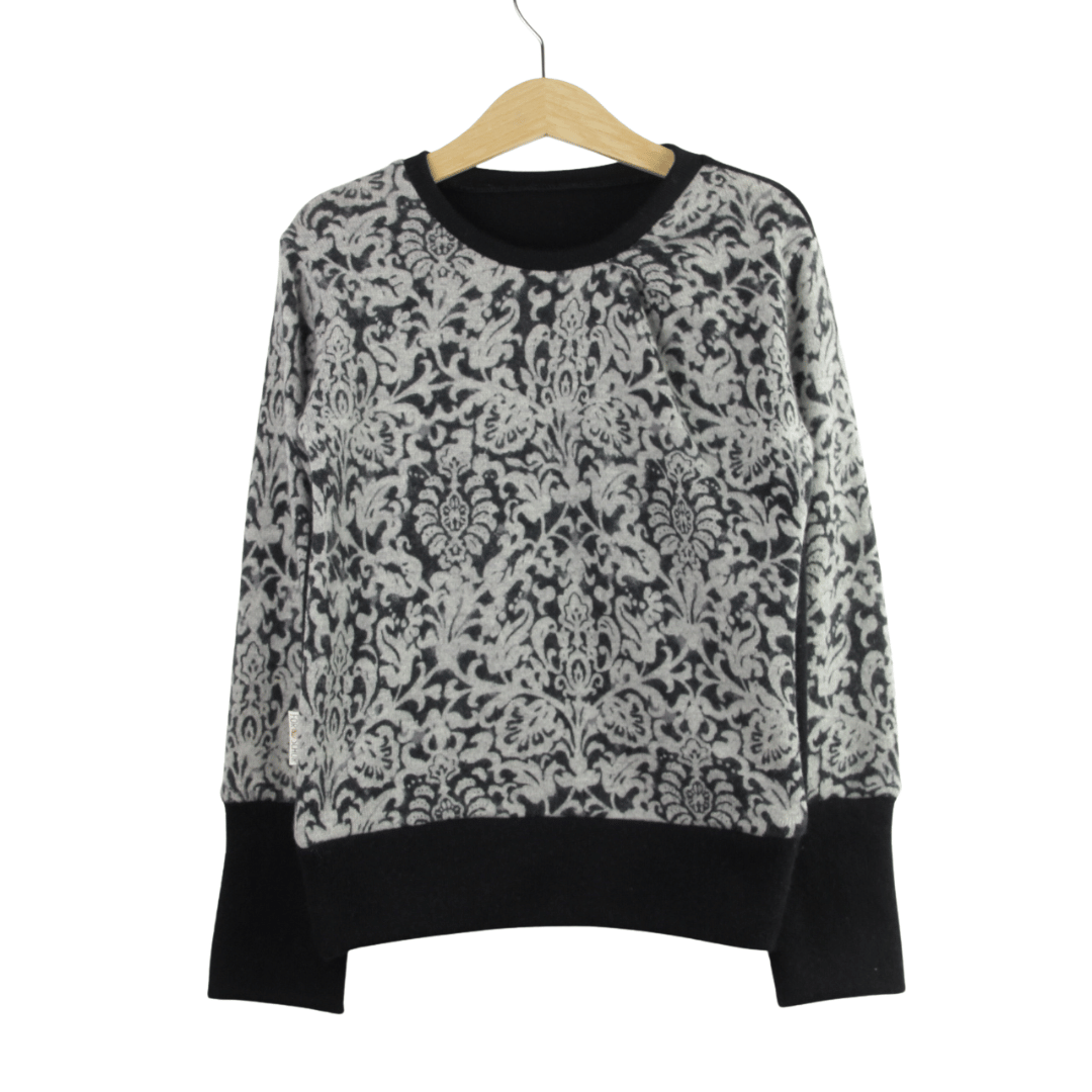 Upcycling Kaschmirpullover mit der Falte 110/116