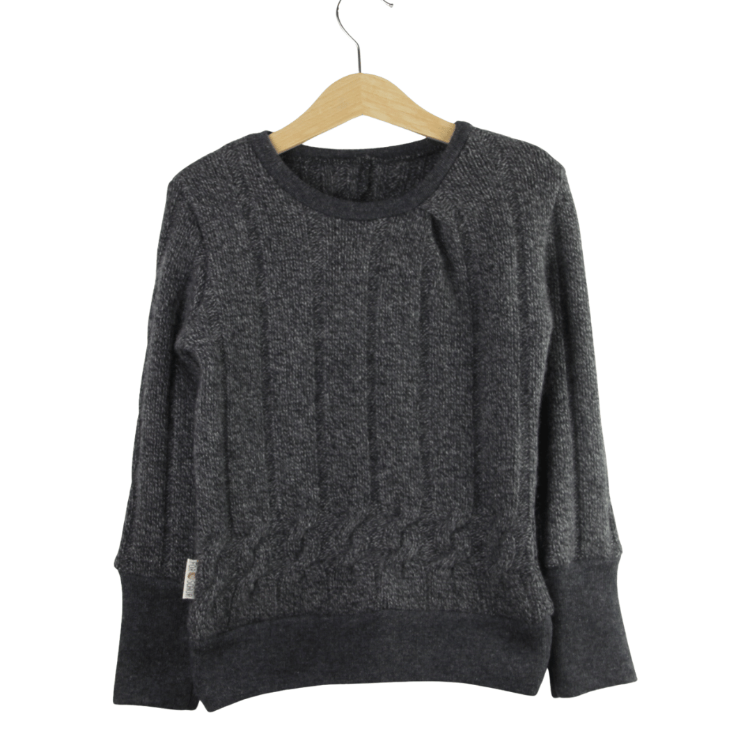 Upcycling Kaschmirpullover mit der Falte 98/104