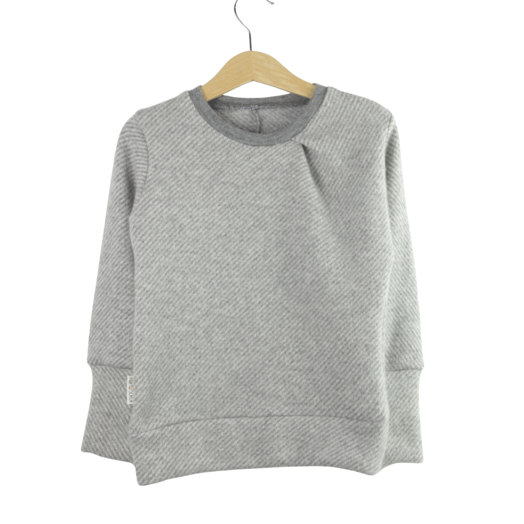 Upcycling Kaschmirpullover mit der Falte 98/104