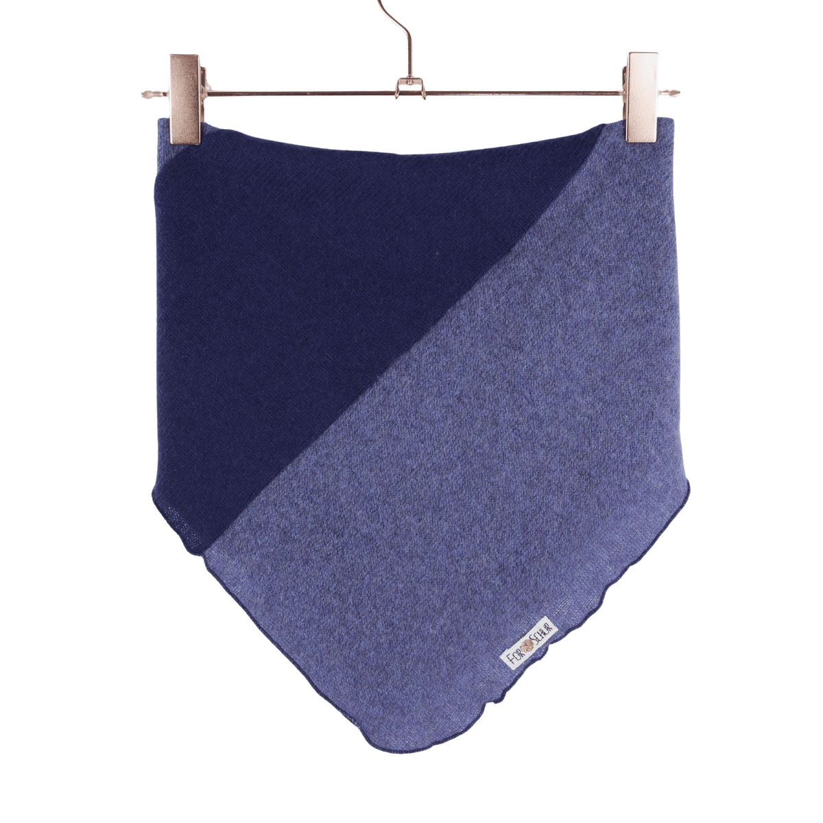 Upcycling Kaschmir Halstuch Blau - ForSchur
