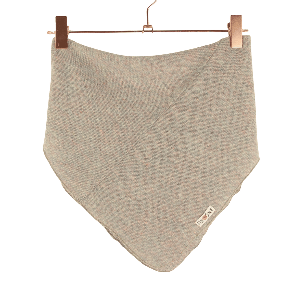Upcycling Kaschmir Halstuch Braun meliert - ForSchur