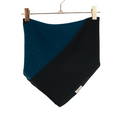 Upcycling Kaschmir Halstuch Schwarz Blau - ForSchur