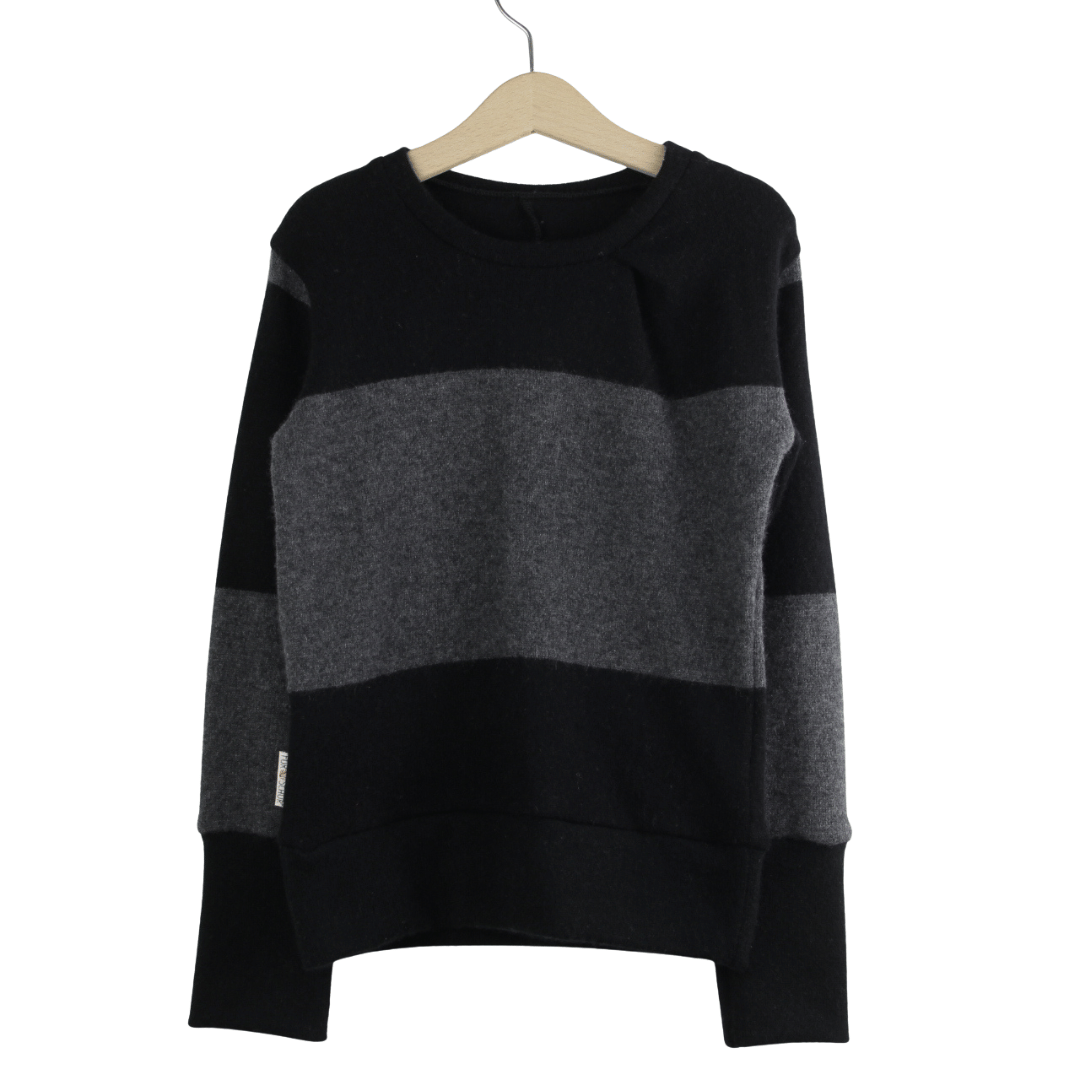 Upcycling Kaschmirpullover mit der Falte 110/116