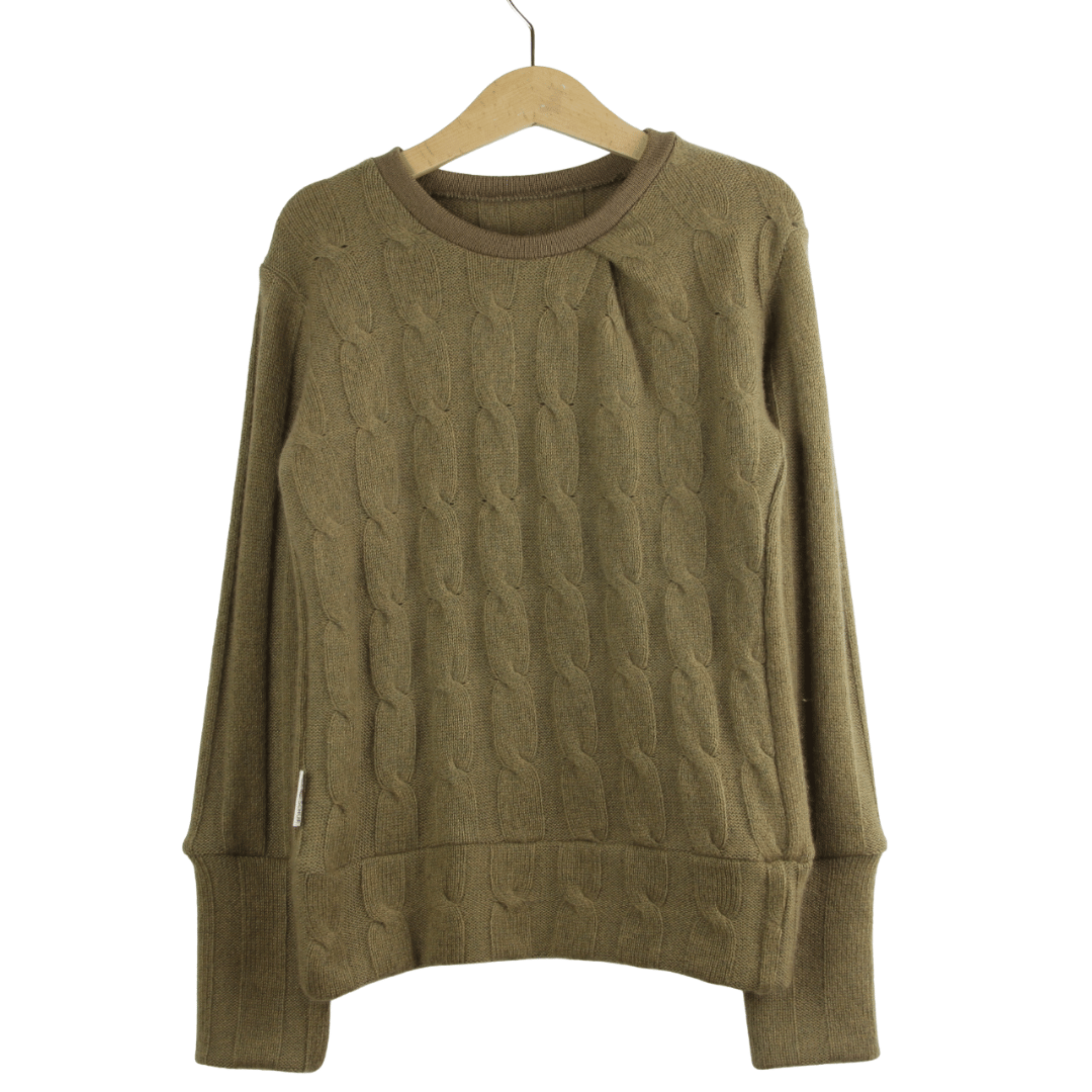 Upcycling Kaschmirpullover mit der Falte 110/116