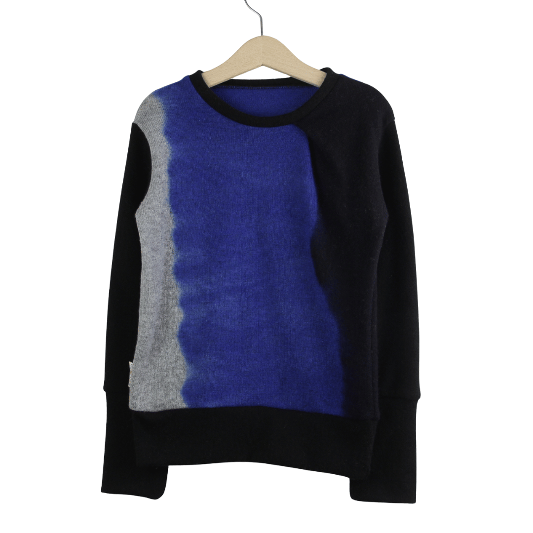 Upcycling Kaschmirpullover mit der Falte 110/116