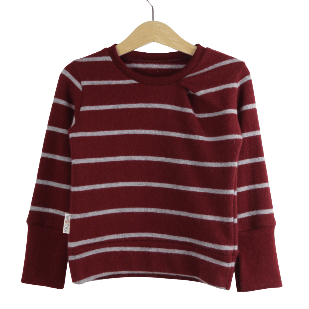 Upcycling Kaschmirpullover mit der Falte 86/92