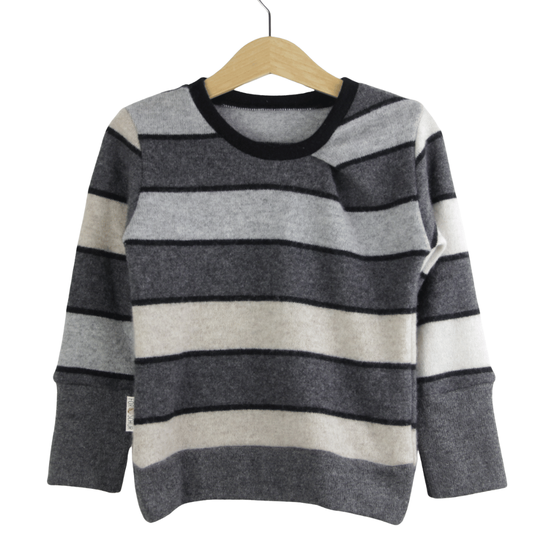 Upcycling Kaschmirpullover mit der Falte 86/92