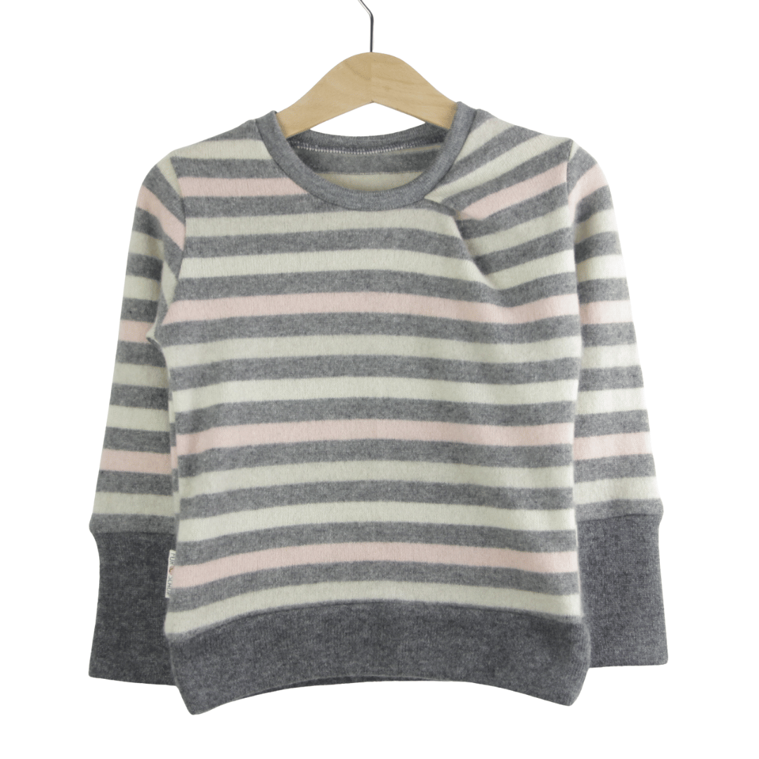 Upcycling Kaschmirpullover mit der Falte 86/92