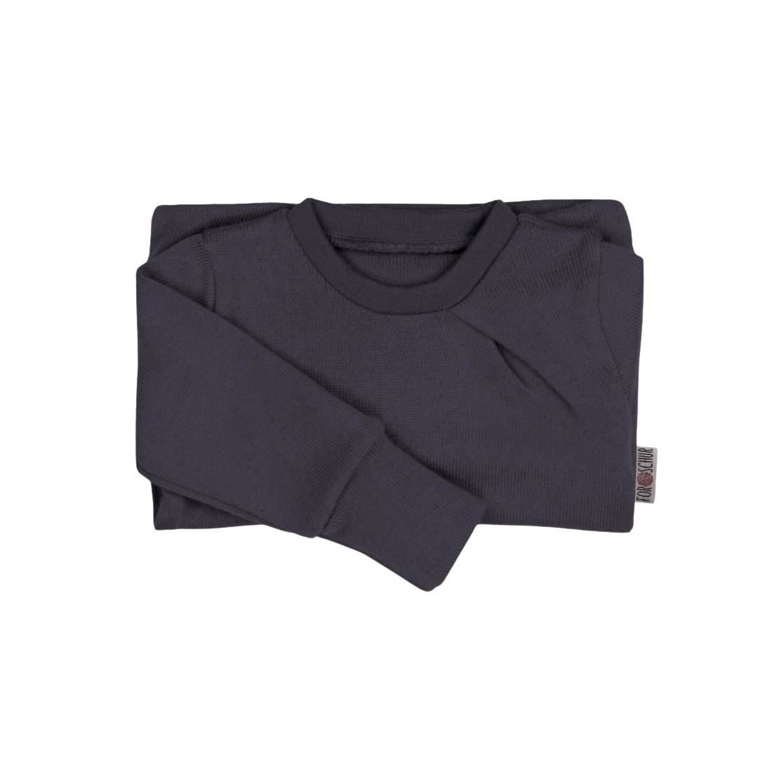 Upcycling Kaschmirpullover mit der Falte Lila
