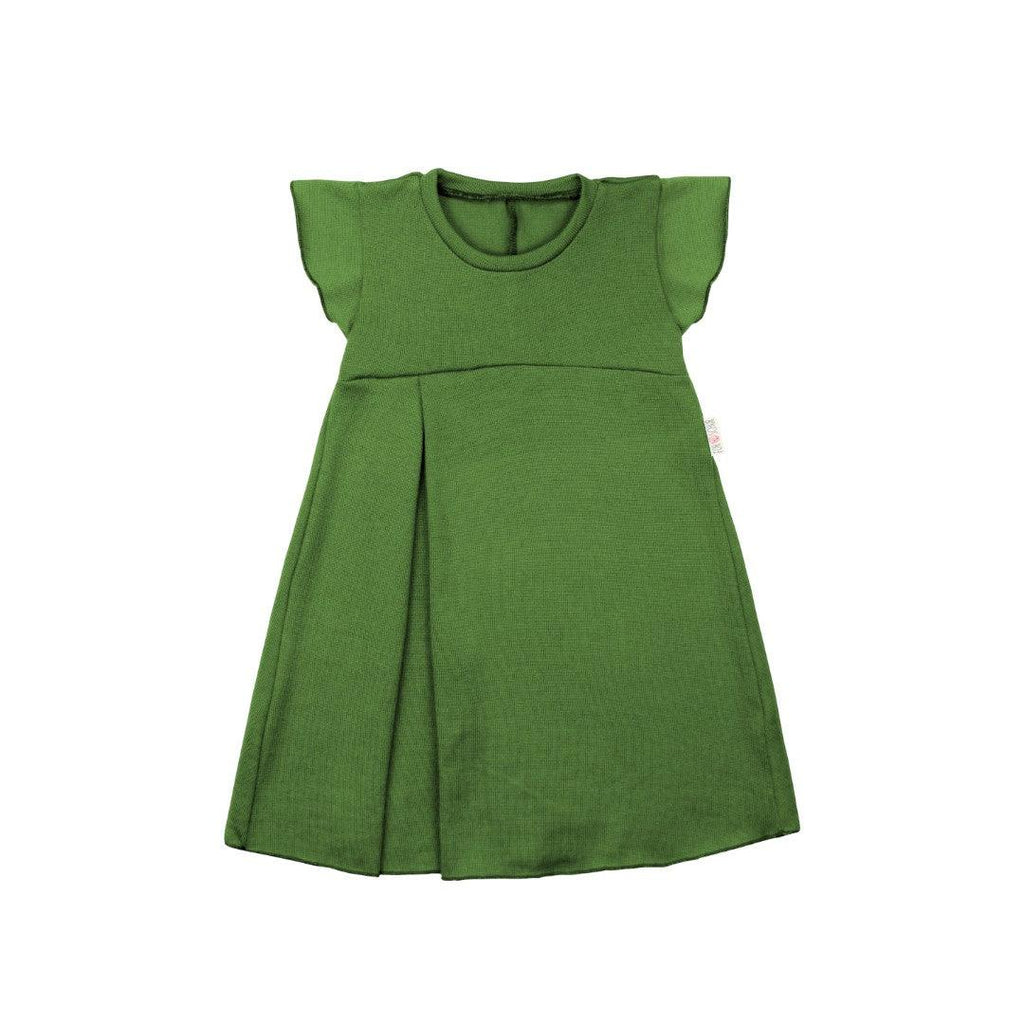 Upcycling Merino Kleid mit der Falte Tanne meliert - ForSchur