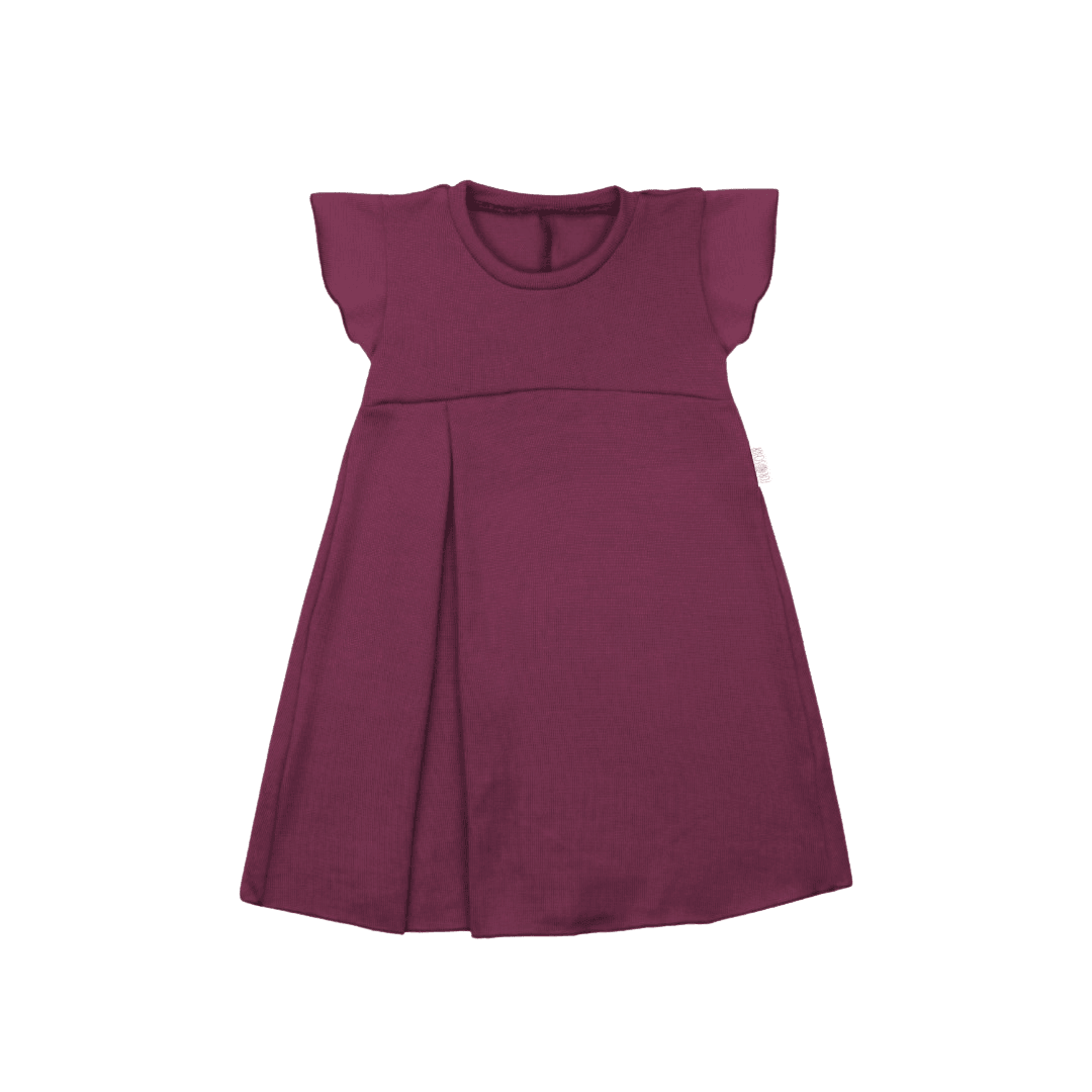 Upcycling Merino Kleid mit der Falte Lila - ForSchur