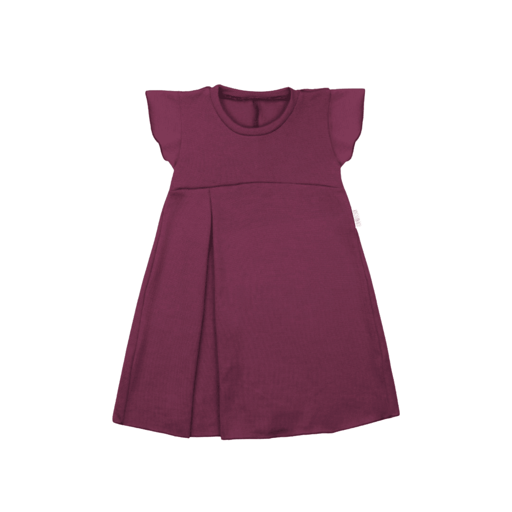 Upcycling Merino Kleid mit der Falte Lila - ForSchur