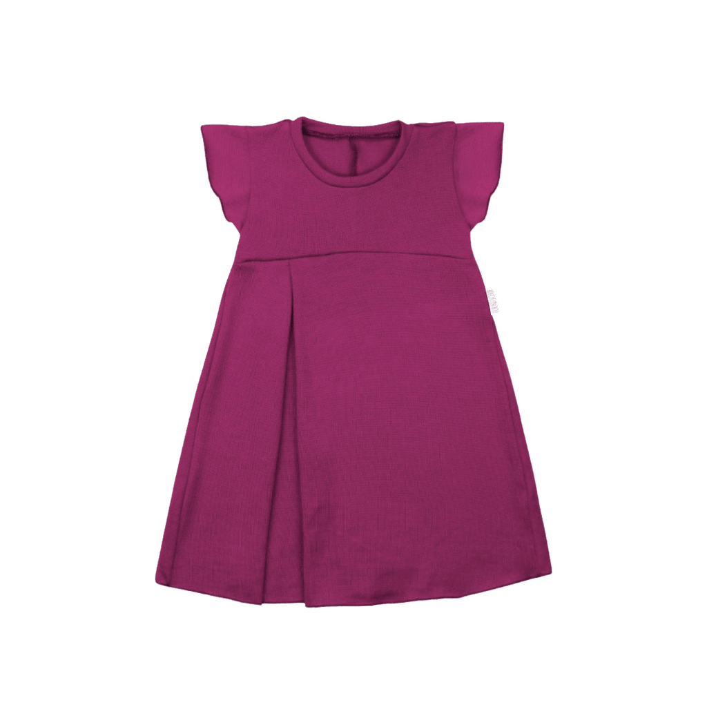 Upcycling Merino Kleid mit der Falte Lila - ForSchur