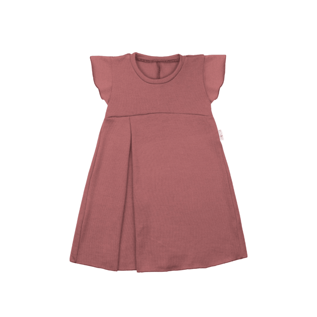 Upcycling Merino Kleid mit der Falte Rosa - ForSchur