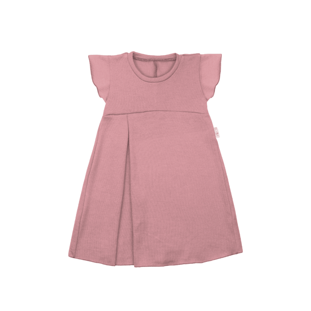 Upcycling Merino Kleid mit der Falte Rosa - ForSchur