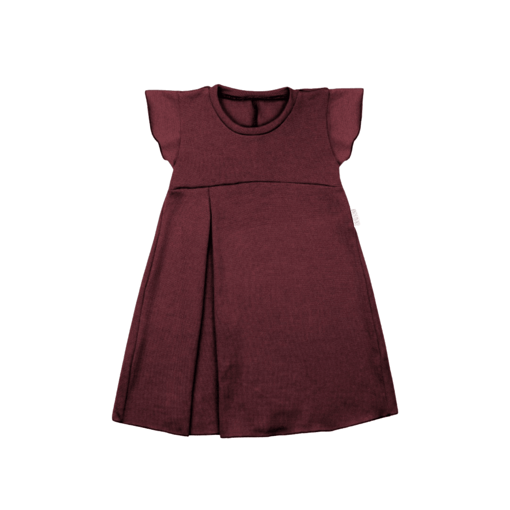 Upcycling Merino Kleid mit der Falte Rot - ForSchur